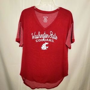 Vintage Washington State Cougars V-Neck Shirt, Size Medium